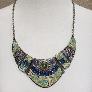 Multicolor Bib Necklace